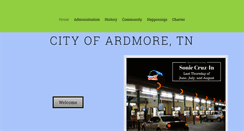 Desktop Screenshot of cityofardmoretn.com
