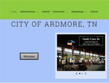 Tablet Screenshot of cityofardmoretn.com